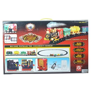قطار اسباب بازی کنترلی دود زا 21 تکه Remote Control Train Classical_اسباب بازی