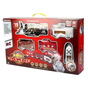 قطار اسباب بازی کنترلی دودزا 19 تکه Remote Control Train Classical