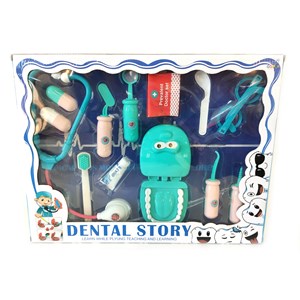 ست اسباب بازی تجهیزات دندان پزشکی 14 تکه kids dental