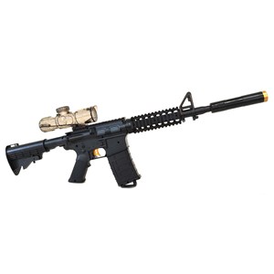 تفنگ اسباب بازی مسلسل شارژی بزرگ تیر ژله ای مدل Changeable M4