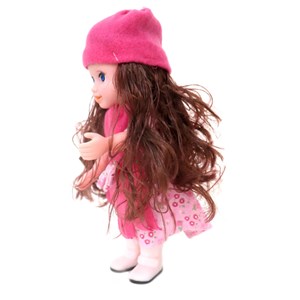 عروسک موزیکال دخترانه قد 25 سانت گوشتی_اسباب بازی