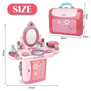 ست اسباب بازی میز آرایشی قابل حمل 3 حالته_اسباب بازی