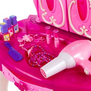 ست اسباب بازی میز آرایش صندلی دار موزیکال همراه با ریموت عصای جادویی مدل 00818_اسباب بازی