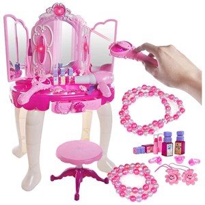 ست اسباب بازی میز آرایش صندلی دار موزیکال همراه با ریموت عصای جادویی مدل 00818_اسباب بازی