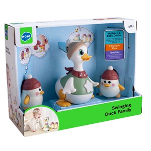 اردک و جوجه موزیکال هولی تویز سنسور دار مدل Hola Toys Musical Waddling Duck Family HE9987_اسباب بازی