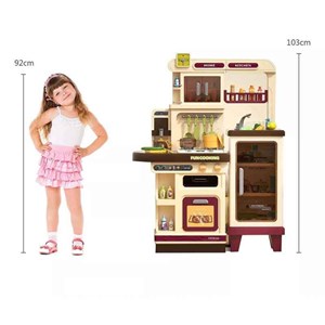 ست اسباب بازی آشپزخانه سایز بزرگ موزیکال و چراغدار 57 قطعه_اسباب بازی