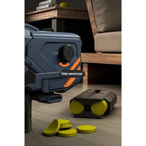 تفنگ اسباب بازی شارژی دو حالته همرا با تیرهای سکه ای فومی مدل P90_اسباب بازی