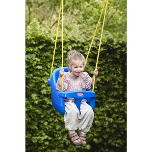 تاب بازی کودک رنگ آبی مدل MGA - Little Tikes - High Back Toddler Swing_اسباب بازی