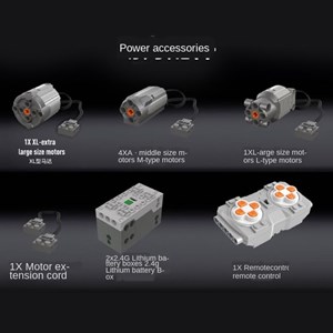 لگو تکنیک ماشین بیل مکانیکی کنترلی 1830 قطعه مدل MOULD KING 13112 Tracked Excavator Remote Controlled_اسباب بازی