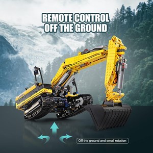 لگو تکنیک ماشین بیل مکانیکی کنترلی 1830 قطعه مدل MOULD KING 13112 Tracked Excavator Remote Controlled_اسباب بازی