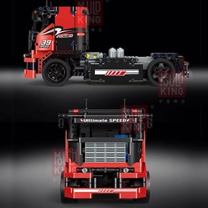 لگو تکنیک کامیون مسابقهای کنترلی 570 قطعه مدل MOULD KING 15002 Race Truck_اسباب بازی