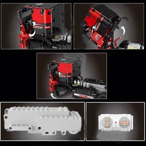 لگو تکنیک کامیون مسابقهای کنترلی 570 قطعه مدل MOULD KING 15002 Race Truck_اسباب بازی