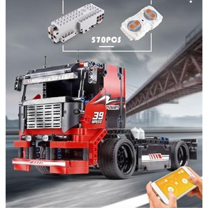 لگو تکنیک کامیون مسابقهای کنترلی 570 قطعه مدل MOULD KING 15002 Race Truck_اسباب بازی