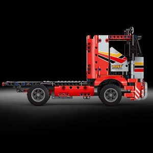 لگو تکنیک کامیون حمل و نقل کنترلی 577 قطعه مدل MOULD KING 15003 RC Transport Truck Remote Contro_اسباب بازی