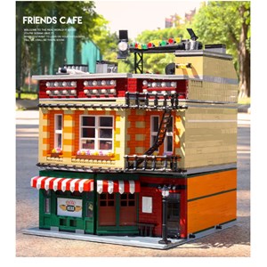 لگو کریتور کافی شاپ چراغدار 4488 قطعه مدل Mould King 16014 Friends Cafe_اسباب بازی