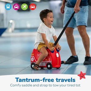 چمدان سواری کودک با ظرفیت 18 لیتر طرح ماشین آتش نشانی مدل 00254 Trunki 18L_اسباب بازی