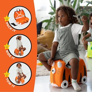 چمدان سواری کودک با ظرفیت 18 لیتر طرح ببر نارنجی مدل 0085 Trunki 18L_اسباب بازی