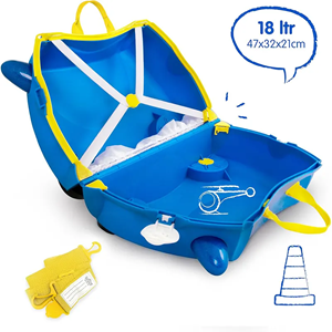 چمدان سواری کودک با ظرفیت 18 لیتر طرح ماشین پلیس مدل 00323 Trunki 18L_اسباب بازی