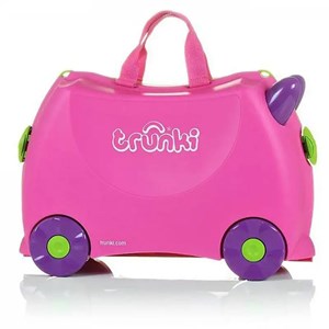 چمدان سواری کودک با ظرفیت 18 لیتر طرح صورتی مدل 0061 Trunki 18L_اسباب بازی
