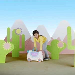 چمدان سواری کودک با ظرفیت 18 لیتر طرح شتر لاما مدل 00356 Trunki 18L_اسباب بازی