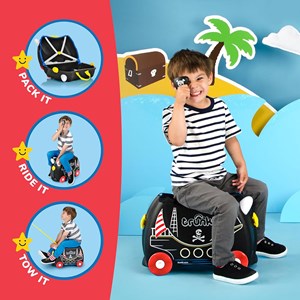 چمدان سواری کودک با ظرفیت 18 لیتر طرح کشتی دزد دریایی مدل 00312 Trunki 18L_اسباب بازی