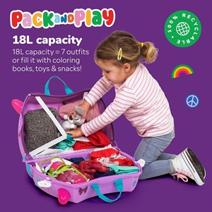 چمدان سواری کودک با ظرفیت 18 لیتر طرح گربه مدل 00322 Trunki 18L_اسباب بازی