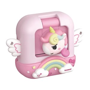 دوربین عکاسی و فیلمبرداری دیجیتال کودک با چاپ فوری حرارتی طرح یونیکورن صورتی مدل M9_اسباب بازی