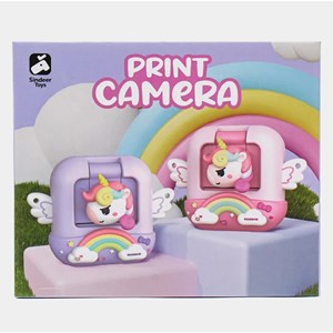 دوربین عکاسی و فیلمبرداری دیجیتال کودک با چاپ فوری حرارتی طرح یونیکورن صورتی مدل M9_اسباب بازی