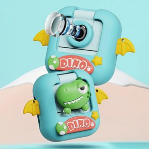 دوربین عکاسی و فیلمبرداری دیجیتال کودک با چاپ فوری حرارتی طرح دایناسور مدل M9_اسباب بازی
