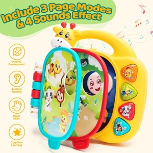 اسباب بازی کتاب موزیکال و آموزشی طرح زرافه_اسباب بازی