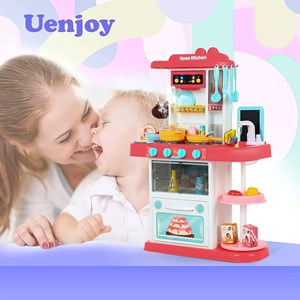 ست اسباب بازی آشپزخانه بزرگ 43 تکه با بخار و سینک مدل Mist Kitchen_اسباب بازی