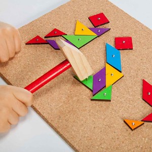 اسباب بازی بازی میخ و چکش تنگرام 49 قطعه_اسباب بازی