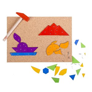 اسباب بازی بازی میخ و چکش تنگرام 49 قطعه_اسباب بازی