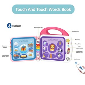 اسباب بازی کتاب موزیکال و آموزشی، بلوتوث دار با 108 کلمه انگلیسی_اسباب بازی