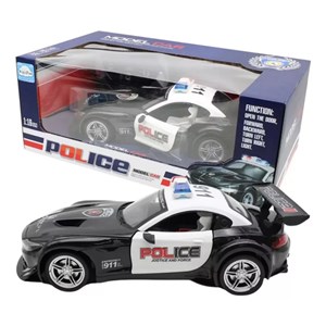 ماشین کنترلی شارژی پلیس با درب های بازشو مقیاس 1:16مدل Carrinho Policia Controle Remot 308_اسباب بازی