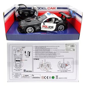 ماشین کنترلی شارژی پلیس با درب های بازشو مقیاس 1:16مدل Carrinho Policia Controle Remot 308_اسباب بازی