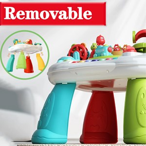 اسباب بازی میز موزیکال 7 کاره کودک با بازی ماهیگیری و صداهای حیوانات مدل Baby Activity Table Toys 618_اسباب بازی