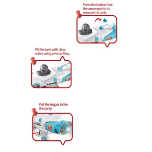 تفنگ اسباب بازی موزیکال بلستر فضایی دودزا با تیرهای چسبانکی مدل Space Smoke Blaster Gun 923_اسباب بازی