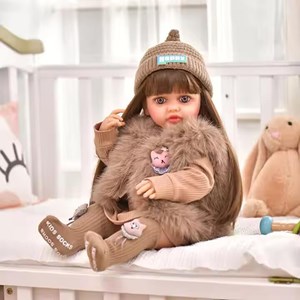 عروسک سیلیکونی دختر بچه 55 سانتی مدل Shiksha Mart_اسباب بازی