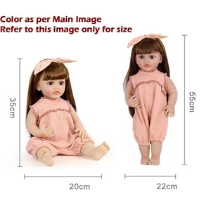 عروسک سیلیکونی دختر بچه 55 سانتی مدل Shiksha Mart_اسباب بازی