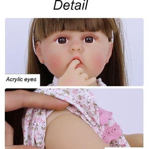 عروسک سیلیکونی دختر بچه 55 سانتی مدل Shiksha Mart_اسباب بازی