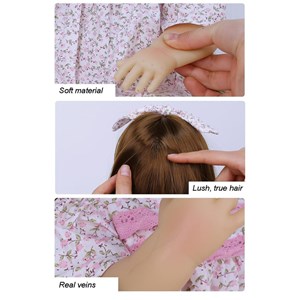 عروسک سیلیکونی دختر بچه 55 سانتی مدل Shiksha Mart_اسباب بازی