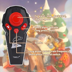 قطار اسباب بازی کنترلی شارژی موزیکال دودزا به همراه ریل_اسباب بازی