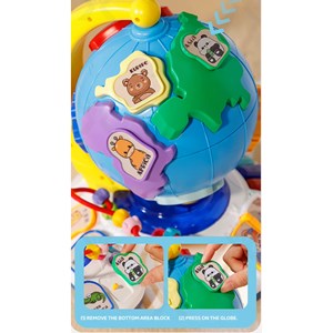 اسباب بازی کره زمین موزیکال قاره‌ها و حیوانات_اسباب بازی