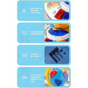 اسباب بازی کره زمین موزیکال قاره‌ها و حیوانات_اسباب بازی