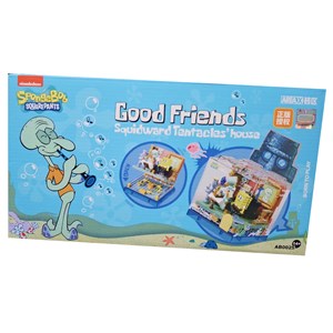 لگو باب اسفنجی و اختاپوس 350 قطعه به همراه قاب طلقی مدل AB0025_اسباب بازی