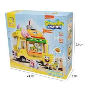 لگو ماشین همبرگر باب اسفنجی 369 قطعه مدل 612217_اسباب بازی