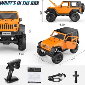ماشین کنترلی جیپ آفرود مقیاس 1:14 مدل Jeep Wrangler DOUBLE E_اسباب بازی