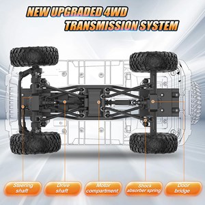 ماشین کنترلی جیپ آفرود مقیاس 1:14 مدل Jeep Wrangler DOUBLE E_اسباب بازی