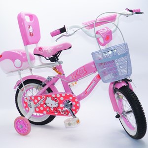 دوچرخه شهری کودک سایز 12 رنگ صورتی طرح کیتی مدل اسمارت Smart_اسباب بازی